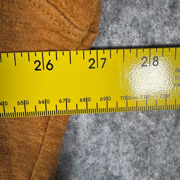 John Elliott Sweatshirt Womens Size 3 Orange Gold Crewneck Pullover Long Sleeve - Picture 3 of 10